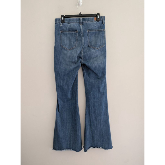Judy Blue Pull On Super Flare Medium Wash Boho Denim Jeans Women's Size 29 - Picture 2 of 8